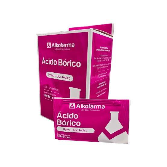 Acido Borico En Sachet Cont.net 6 Gr...venta X 1unidad