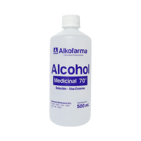 Alcohol De 70°c  X 500 Ml...venta X 1unidad