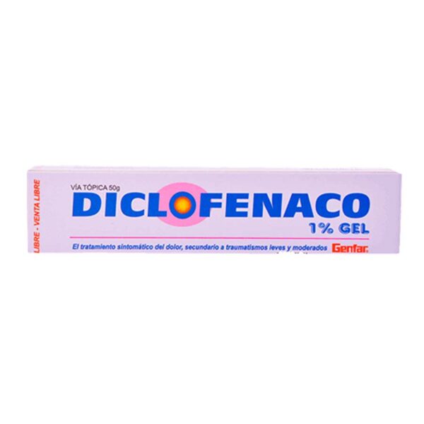 Diclofenaco 1% Gel Tubo X 50gr......................venta X 1unidad