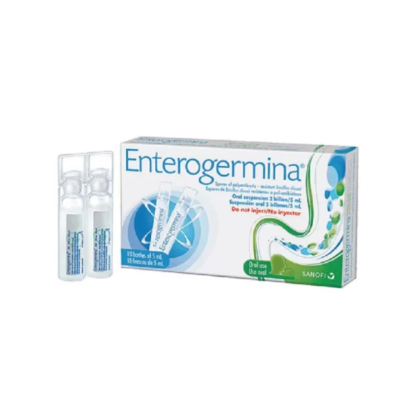 Enterogermina (Esporas de bacillus clausii 2000 millones) X 10 Viales...venta X 1unidad