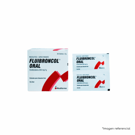 Fluibroncol Oral (acetilcisteína 200 Mg/1g)...venta X 1unidad