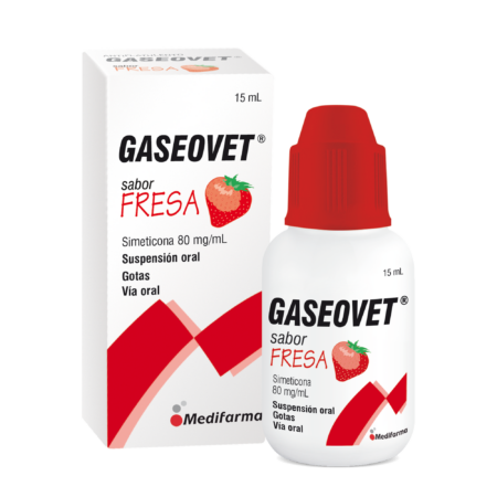 Gaseovet Gotas X 15ml Fresa(simeticona 80mg/ml)..venta X 1unidad