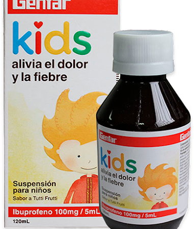 Ibuprofeno Kids Niños 100mg/5ml X 120 Ml...venta X 1unidad