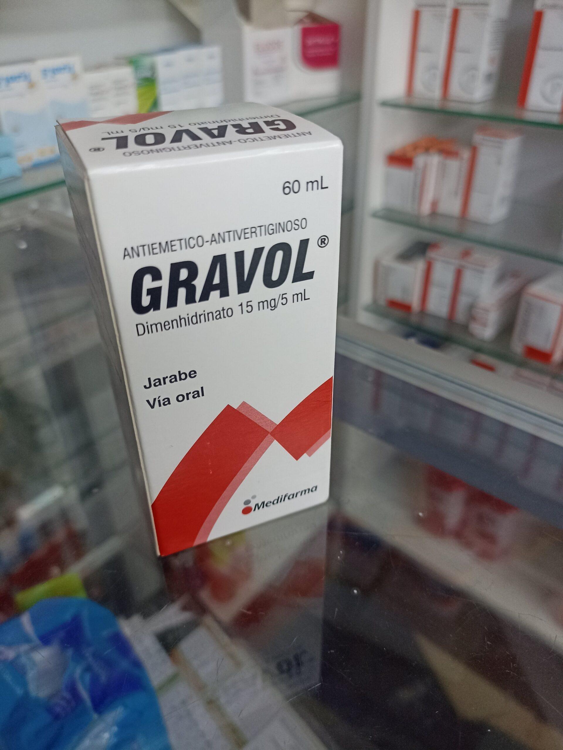 Gravol Jarabe( (dimenhidrinato 15 Mg/5ml) Cont.net 60ml...........venta X 1unidad