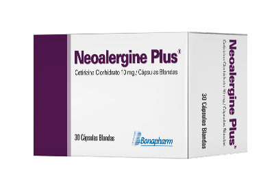 Neoalergine Plus (ceterizina Clorhidrato 10 mg)...venta X 1unidad