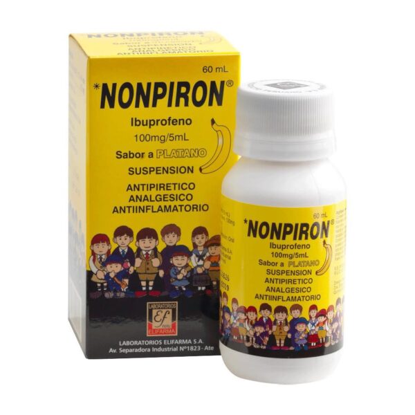 Nonpiron Jarabe X 60ml ( Ibuprofeno 100 mg/5ml)...venta X 1unidad