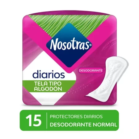 Protectores Diarios Nosotras  Desodorante Normal X 15 Unidades...venta X 1 Paquete