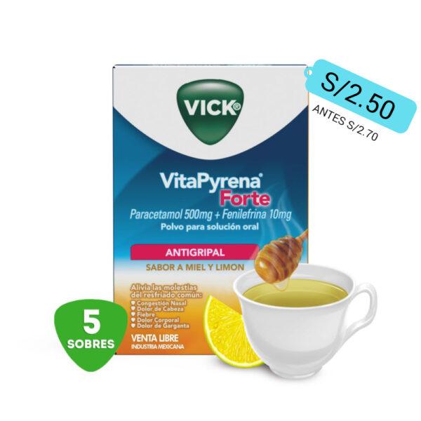 Vitapyrena Forte(paracetamol 500 Mg+fenilefrina10mg)...venta X 1unidad