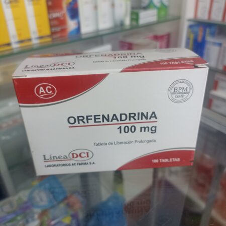 Orfenadrina Citrato Caja X 100 Tabletas...venta X 1unidad