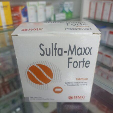 Sulfa Maxx Forte (sulfametoxasol 800mg + Trimentoprina160mg) X 100 Tabletas...venta X 1unidad