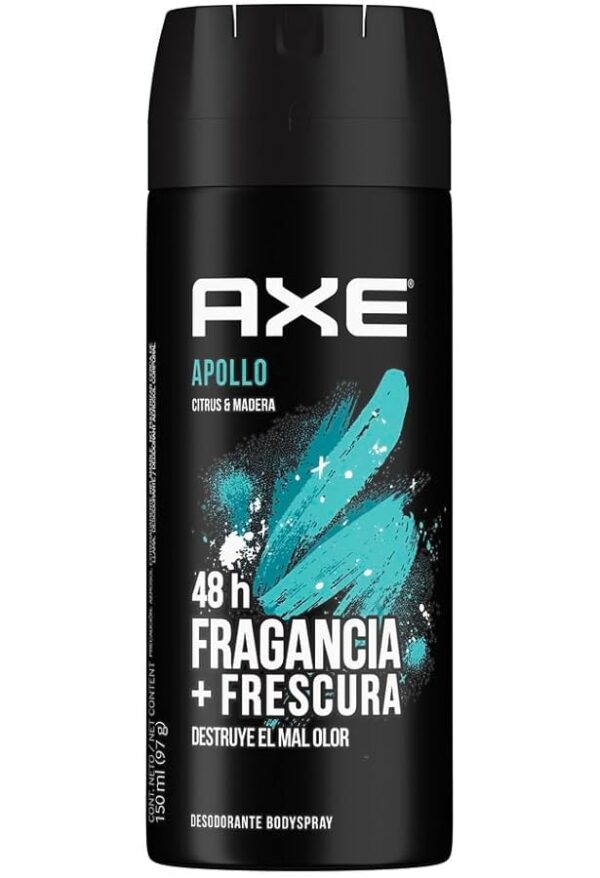 Desodorante Axe Spray Apollo (citrus & madera) Cont.neto150 Ml ... Venta X 1 Unidad