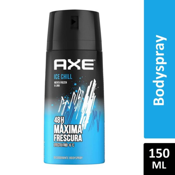 Desodorante Axe Spray Ice Chill menta frozen & lima Cont.neto 150 Ml... Venta X 1 Unidad