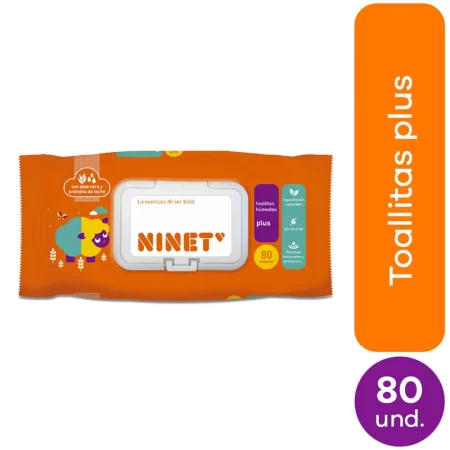 Toallitas Humedas Ninet Plus X 80 Unidades ( pañitos humedos )..................venta X Una Unidad