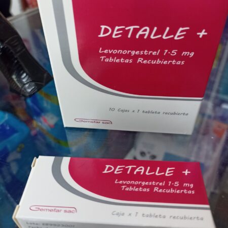 Detalle (levonorgestrel 1.5mg) Pastilla Dia Siguiente ................venta X Una Cajita