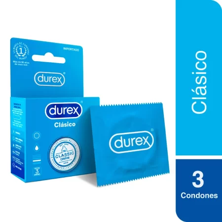 Preservativo Durex Clásico Contiene Tres Condones..................venta X Una Caja