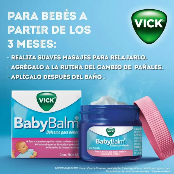 vaporub Vick Babybalm pote Cont.neto 50 Gr...venta X Una Pote