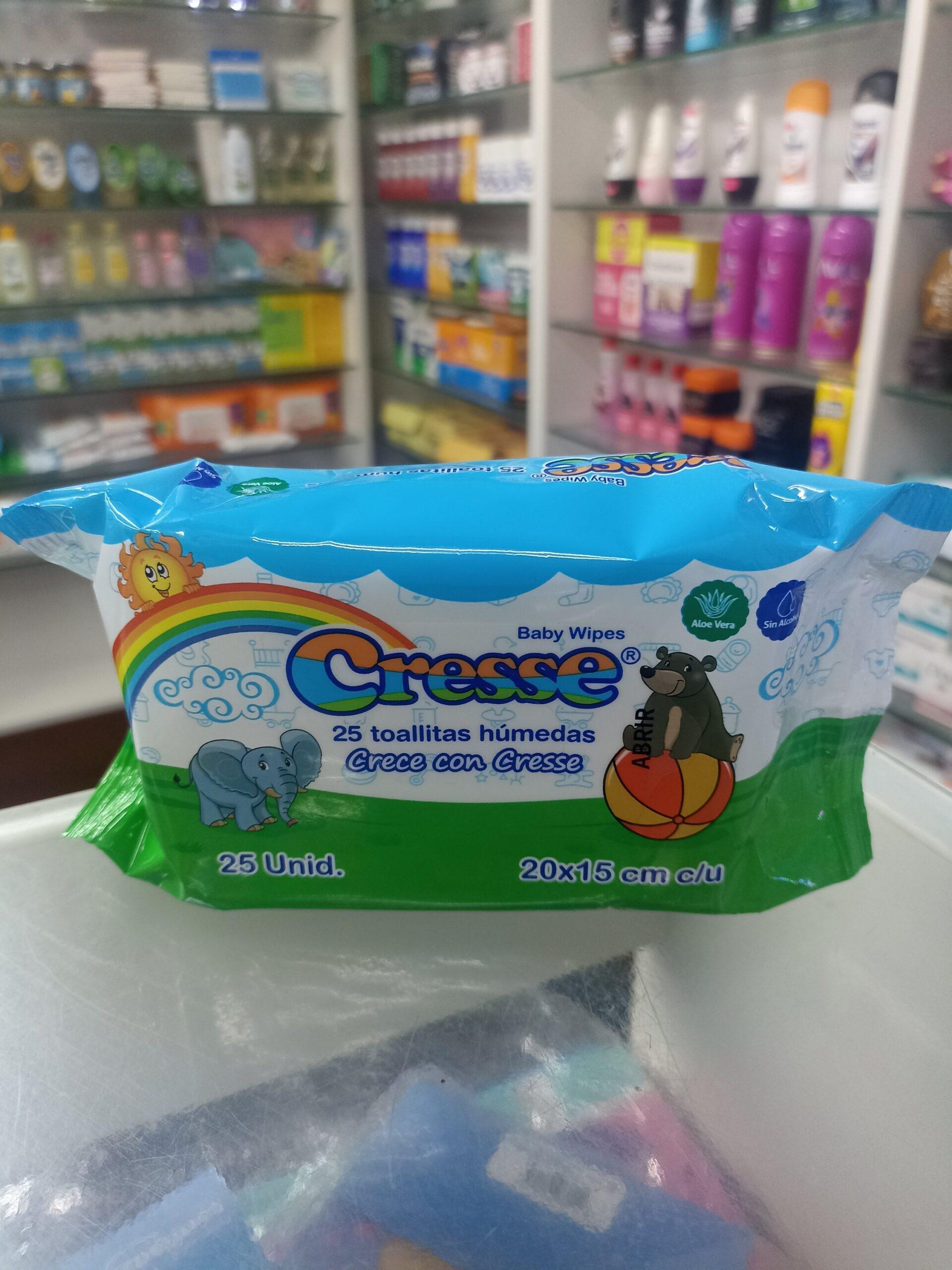 Toallitas Húmedas Cresse X 25 Unidades ( pañitos humedos ) .................venta X Una Toallita