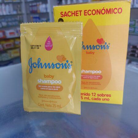 Shampoo Johnsons En Sachet  Original Cont Neto 25 Ml................venta X Una Unidad