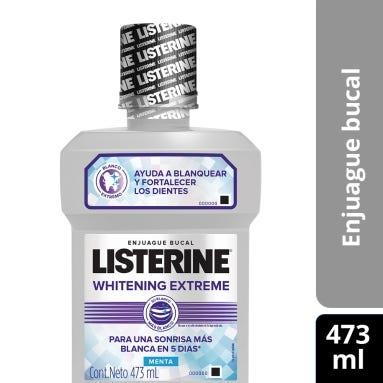 Enjuague bocal listerine whitening extreme cont.neto 473 ml............venta x una unidad
