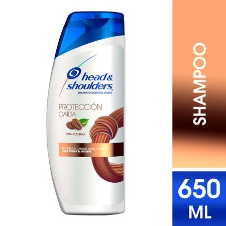 Shampoo head & shoulders protección caída con cafeína cont.neto 650 ml..............venta x una unidad