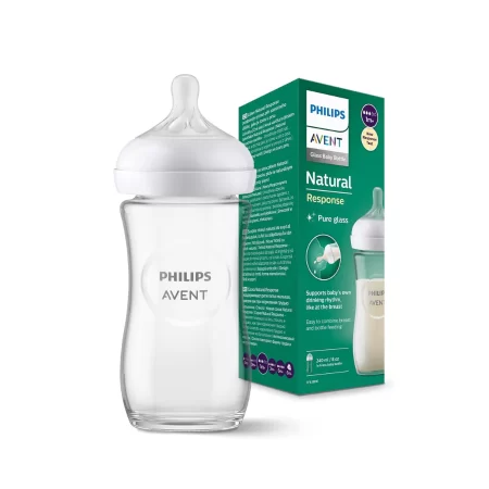Biberon Anticolico de vidrio AVENT 8 onz .... venta x 1unidad