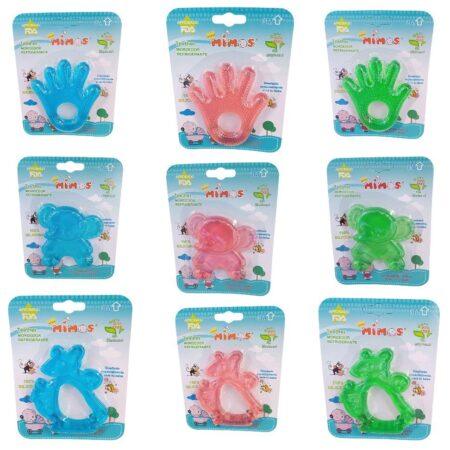 Mordedor de agua mimos (elefante,mano,canguro,caballo) .........venta x una unidad