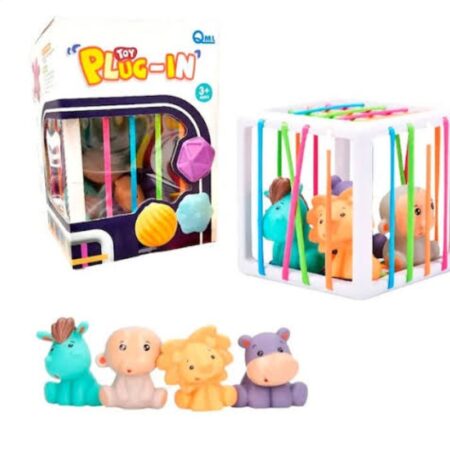 Cubo didactico ligas animalitos.....venta x una unidad