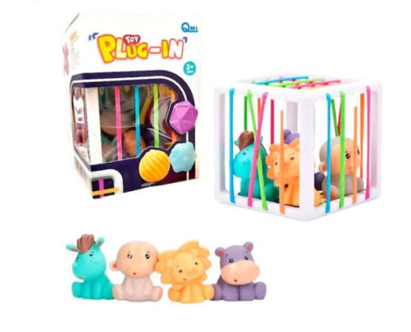 Cubo didactico ligas animalitos.....venta x una unidad