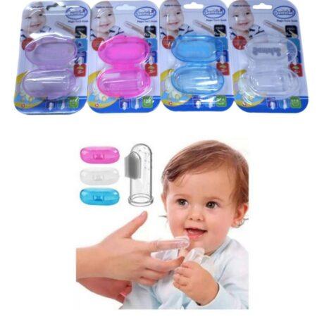 Dedal santolee (rosado y celeste) cepillo para bebe ...venta  x una unidad
