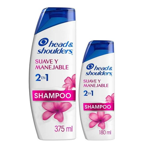 Pack head & shoulders 1 shampoo de 375 ml +1 shampoo de 180 ml suave y manejable....venta x una unidad