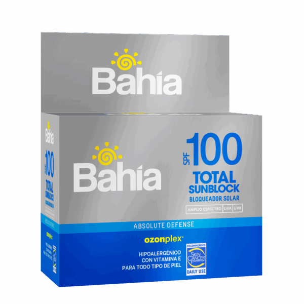 Bloqueador solar bahia en sachet factor 100................venta x una unidad