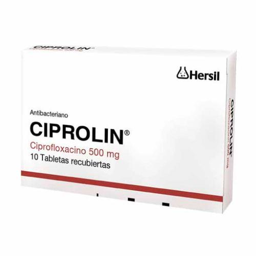 Ciprolin (ciprofloxacino 500 mg)........venta x una unidad