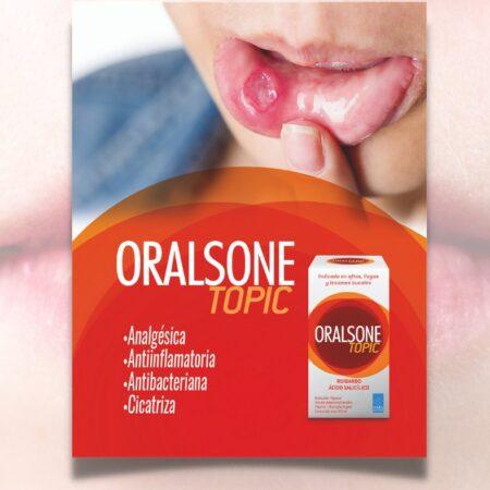 ORALSONE TOPIC (EXTRACTO HIDROALCOHOLICI DE RUIBARBO 5 G+ ACIDO SALICILICO 1G ).........VENTA X UNA UNIDAD...