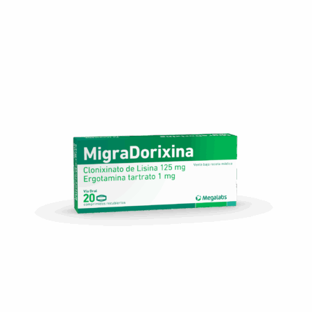 MigraDorixina (paracetamol 300 mg,cafeína 100 mg,ergotamina tartrato1 mg)...venta x una unidad