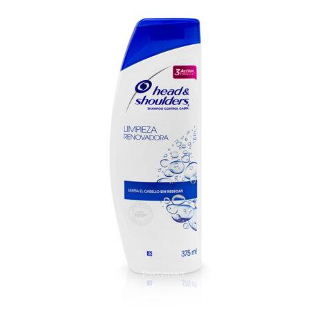 Pack head & shoulders 1 shampoo de 375 m+ 1 shampoo de 180 ml limpieza renovadora....venta x una unidad
