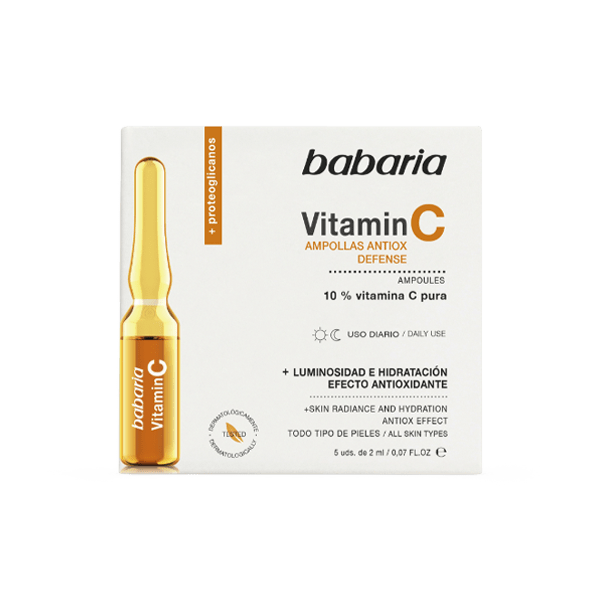Babaria Ampolla facial vitamina C caja x 5 ampollas....venta x una unidad