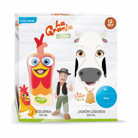 Estuche la granja : shampoo,colonia+jabón liquido......venta x una unidad