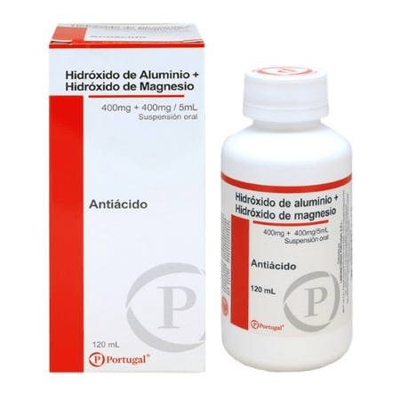 Hidróxido De Aluminio +magnesio X 120ml Portugal...venta X 1unidad