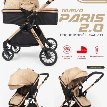Coche moises Paris 2.0 ( beige ) .... venta x una unidad