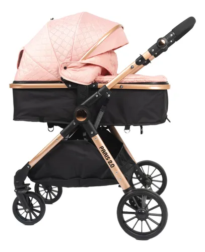 Coche moises Paris 2.0 ( Rosado ) .... venta x una unidad