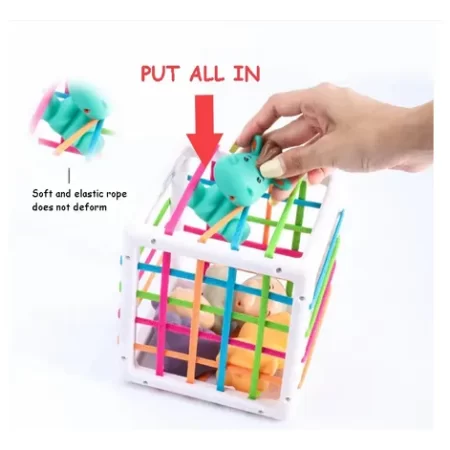 Cubo didactico ligas apilable................venta x una unidad