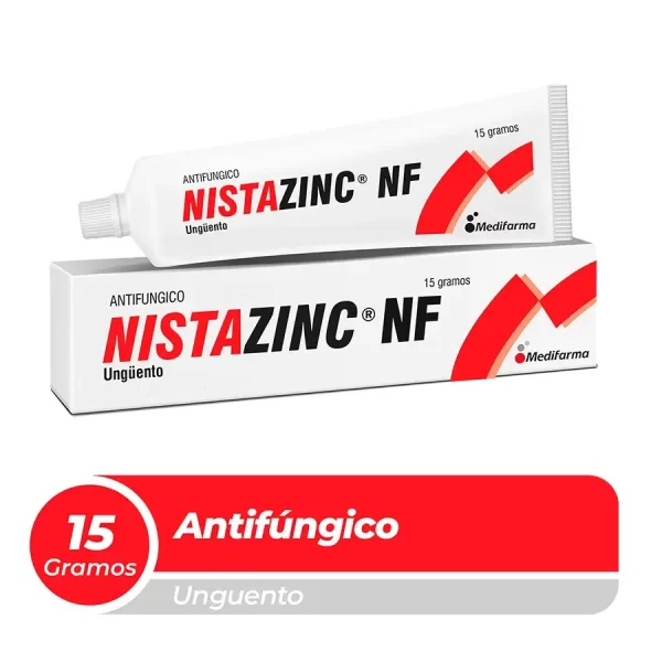 Nistazinc nf unguento cont.neto 15 gr (nistatina,oxido de zinc)..............venta x una unidad