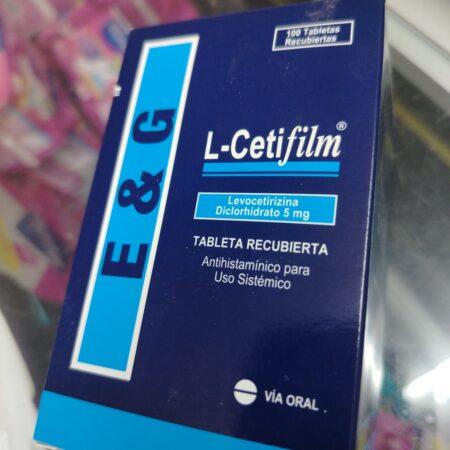 L-Cetifilm tableta (levocetirizina diclorhidrato 5 mg).......venta x una unidad
