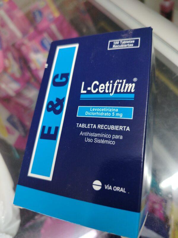 L-Cetifilm tableta (levocetirizina diclorhidrato 5 mg).......venta x una unidad