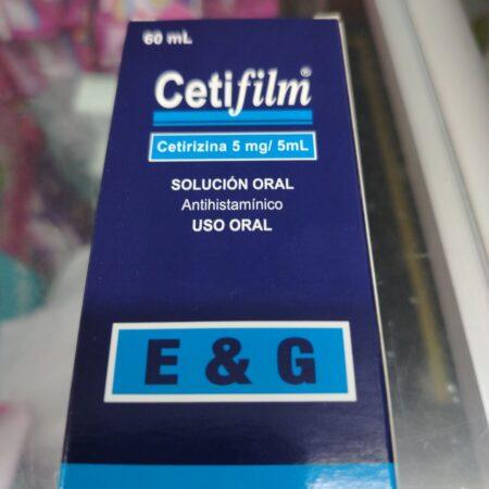 Cetifilm jarabe (cetirizina 5 mg/5ml)...............venta x una unidad