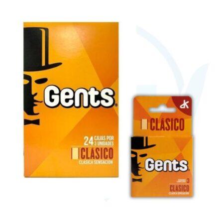 Preservativo Gents Clasico Caja X 24 Unidades...............venta X 1unidad