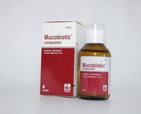 Mucobiotic Compuesto 7.5mg+ 0.005mg/5ml X 120ml(ambroxol/clenbuterol)...venta X 1unidad