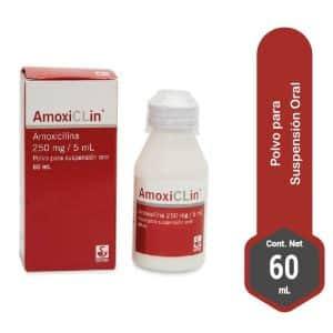 Amoxiclin -Cl 250mg X 60 Ml jarabe( Amoxicilina + Acido Clavulánico)...venta X 1unidad