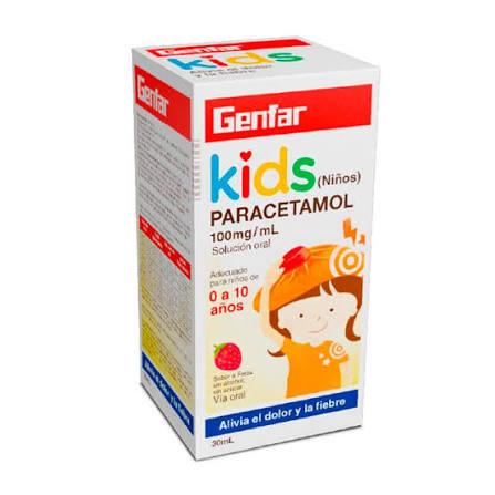 Kids (niños) paracetamol  100mg/ml  cont neto 30 ml  .....venta x 1 unidad