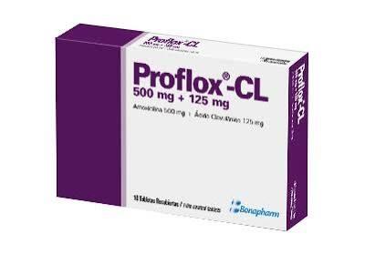 Proflox - cl tableta ( amoxicilina 500 mg + acido clavulanico )...............venta x una unidad